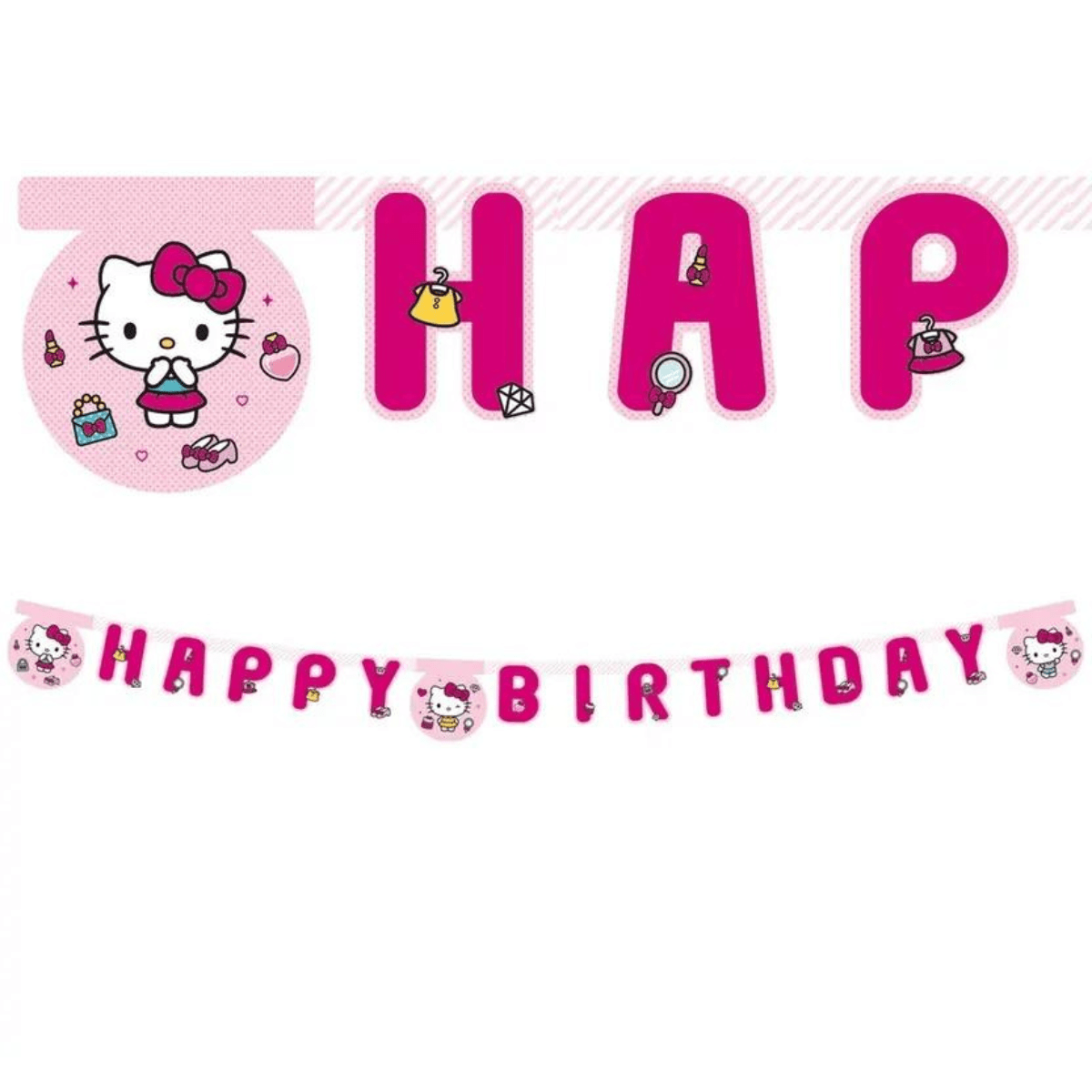 Bursdagsbanner Hello Kitty 2m