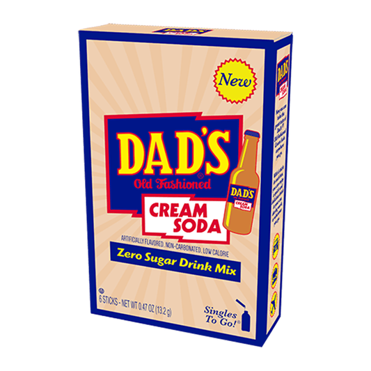 Dad's Old Fashioned Cream Soda Singles To Go - 6pk