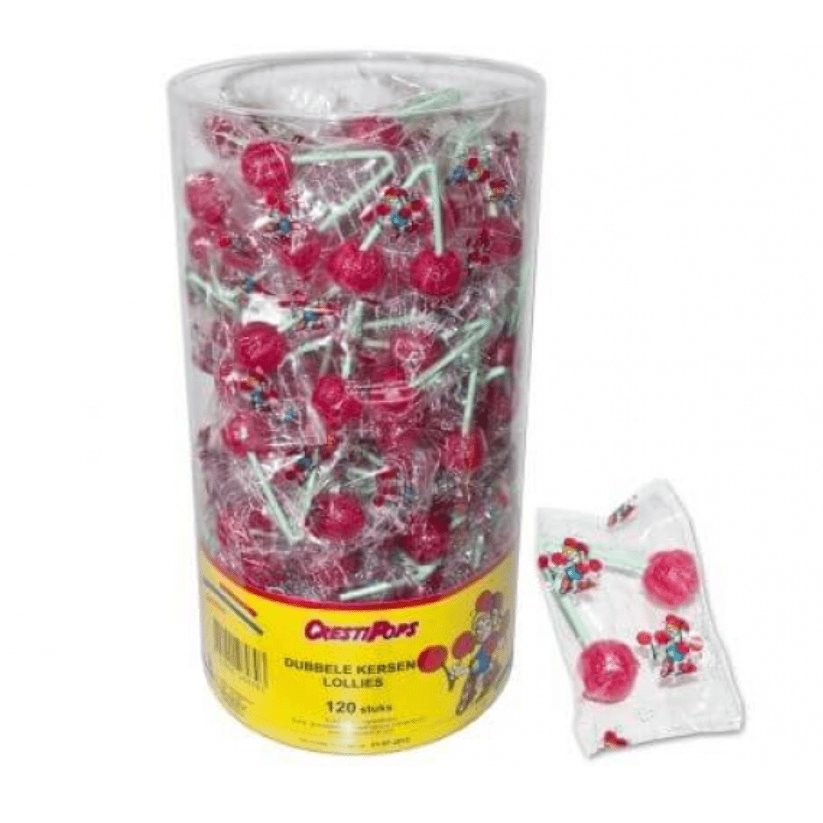 Doble Kirsebær Lollies 13,5g