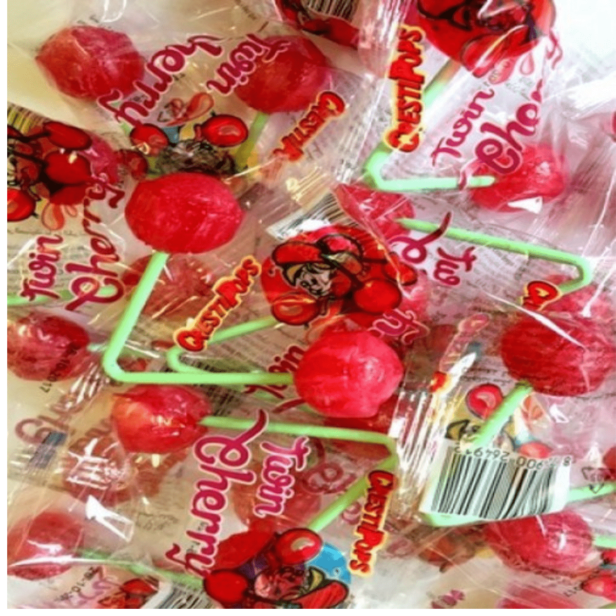 Doble Kirsebær Lollies 13,5g