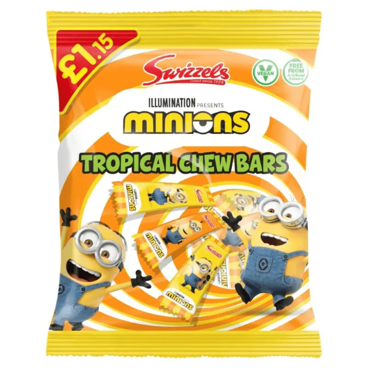 Minions Tropical Chew Bars 120g