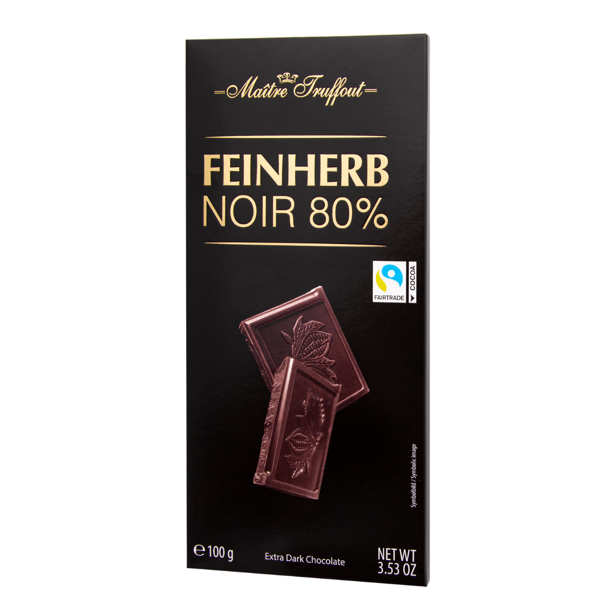 Premium ekstra mørk sjokolade 80% 100g