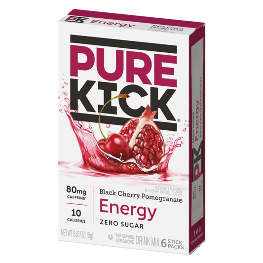 Pure Kick Energy Drink Mix - Black Cherry Pomegranate 6pk