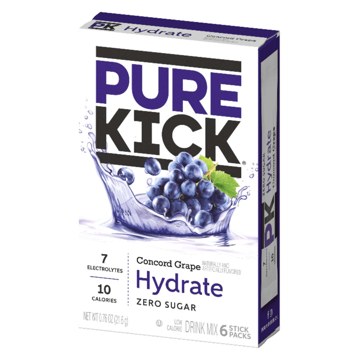 Pure Kick Energy drink mix - Concord Grape 6pk