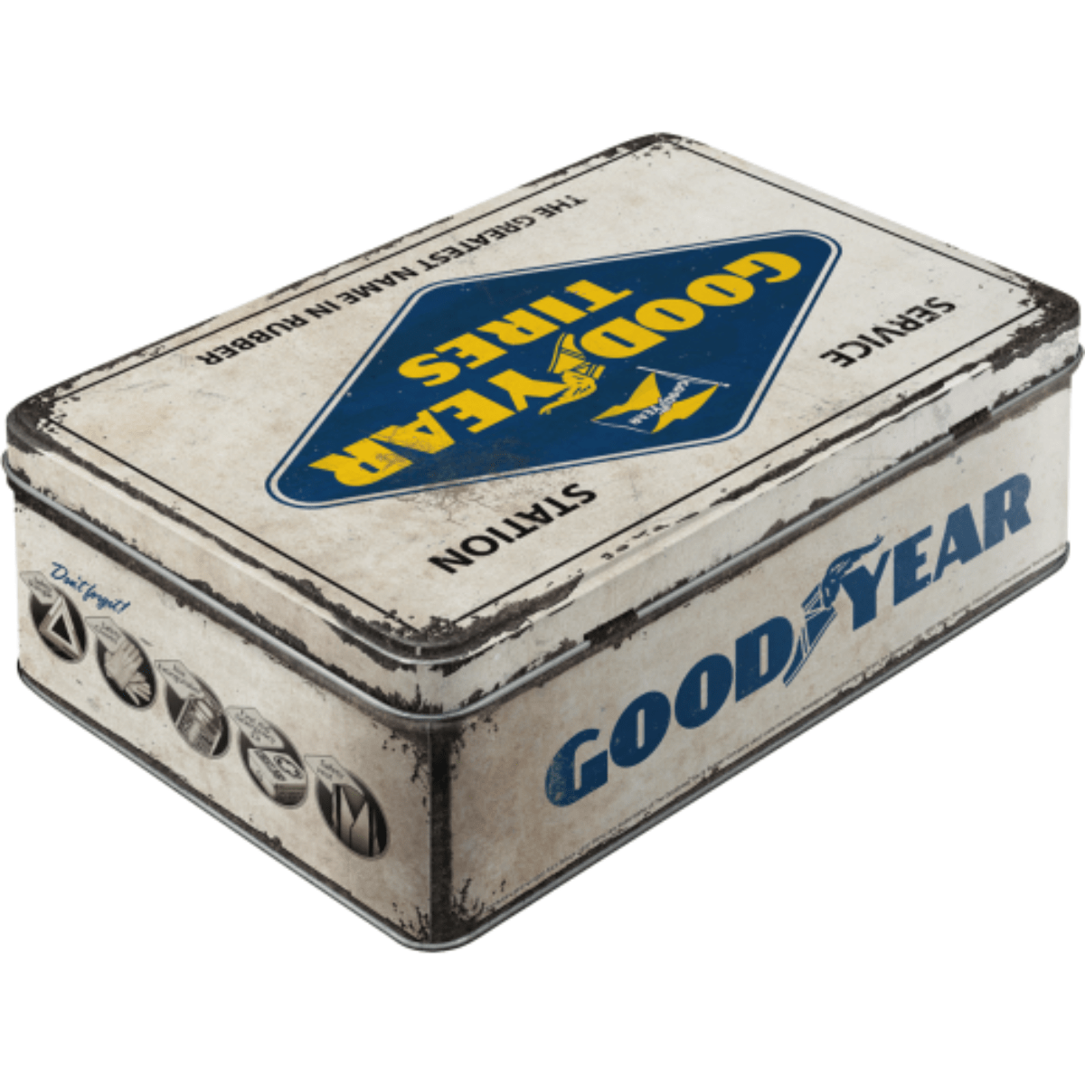 Retroboks - Goodyear White Logo