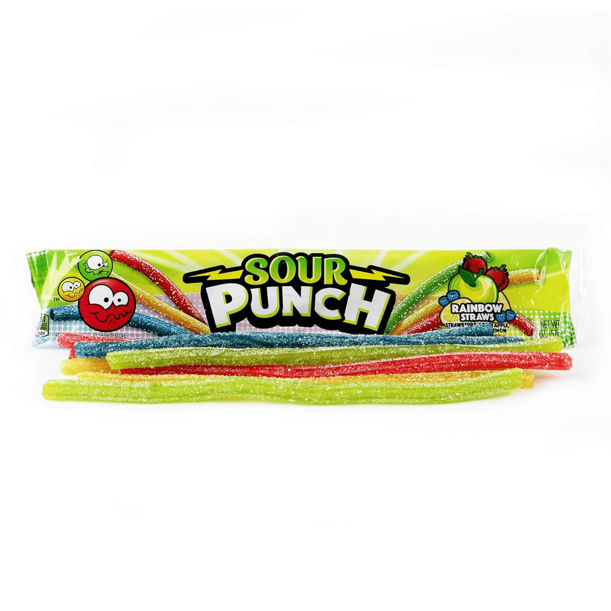 Sour Punch Rainbow Straws 57g