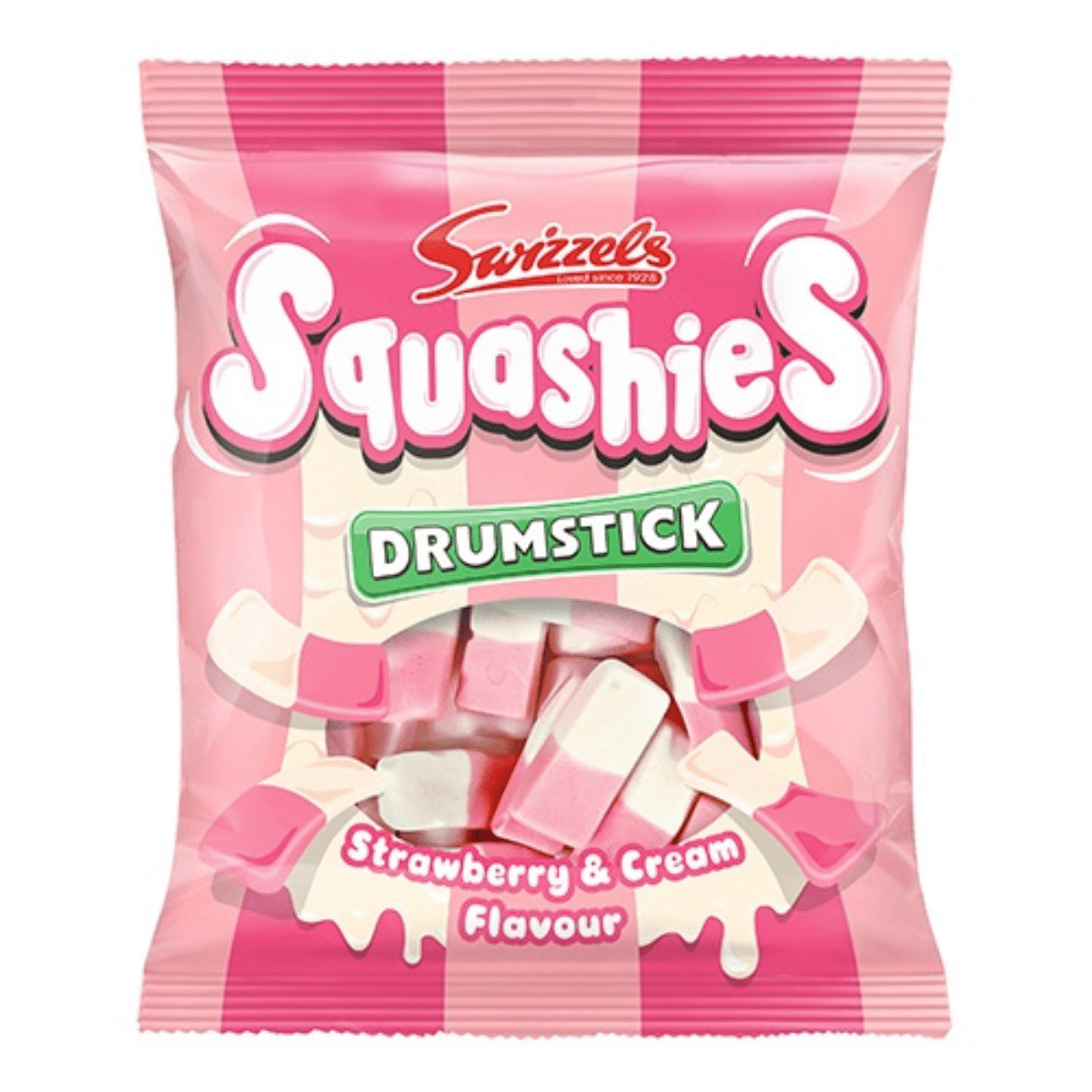 Squashies Drumstick Strawberry & Cream 120g