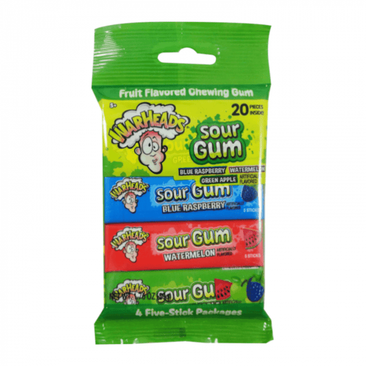 Warheads Sour Gum 4pk